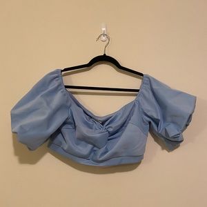 Miss Selfridges knot front cropped top size 12